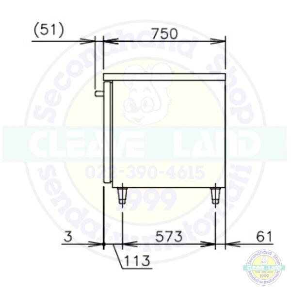ホシザキ（HOSHIZAKI） FT-180SDG-1-VB テーブル形冷凍庫