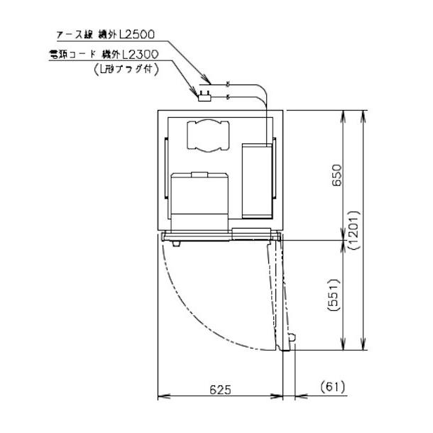 HCR-63AT-L 左開き ホシザキ 業務用恒温高湿庫 エアー冷却方式  業務用冷蔵庫 別料金にて 設置 入替 回収 処分 廃棄 クリーブランド｜cleaveland｜10