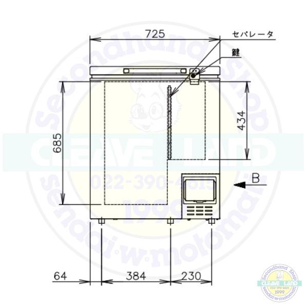 ホシザキ 自然冷媒 ディープフリーザー（超低温冷凍庫）HDF-140A 140リットル 単相100V｜cleaveland｜12