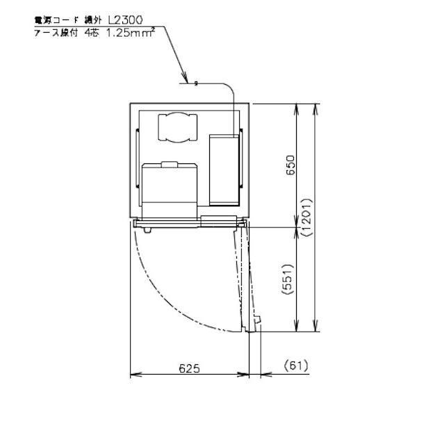 ホシザキ（HOSHIZAKI） 業務用冷凍庫 HF-63AT3-1｜内容積 384L｜三相