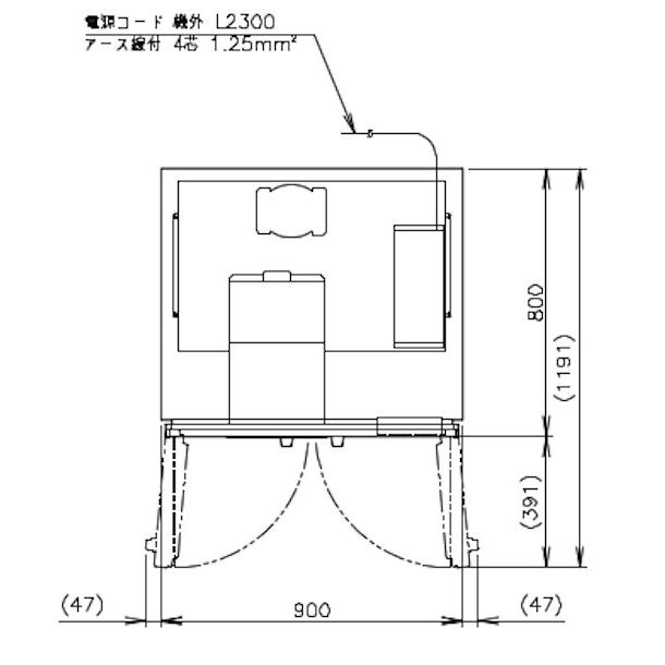 ホシザキ（HOSHIZAKI） 業務用冷凍庫 HF-90A3-1｜内容積 747L｜三相