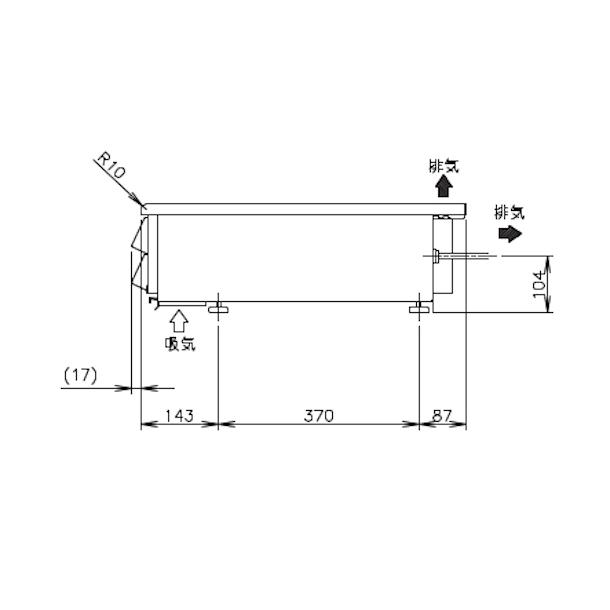 ホシザキ（HOSHIZAKI） 卓上IH調理器 HIH-11RE-1 縦2口タイプ IH