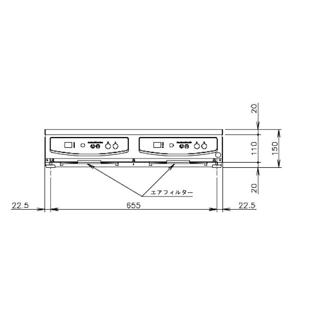 ホシザキ 卓上IH調理器 HIH-22CE-1 カウンタータイプ IHコンロ 電磁調理器　クリーブランド｜cleaveland｜15