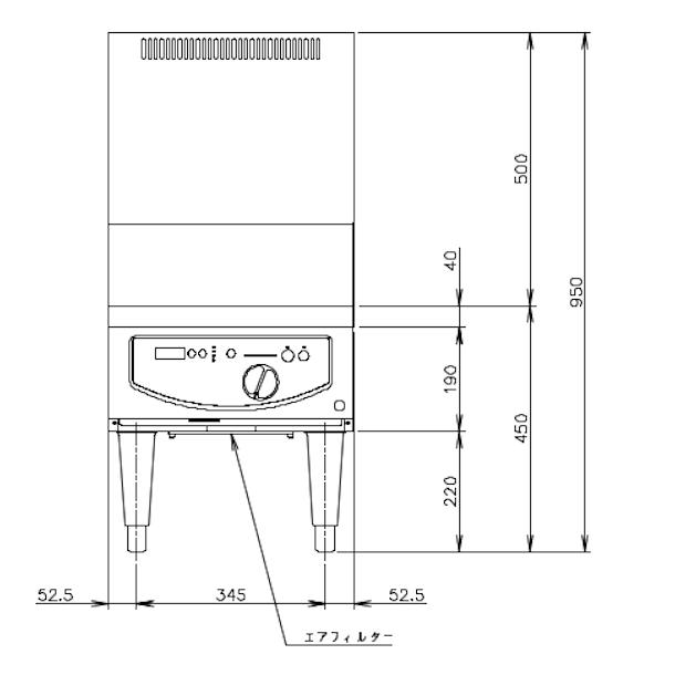 ホシザキ 据置き型IHクッキングヒーター HIH-3LE-1 ローレンジ ホシザキ 据置き型IHクッキングヒーター HIH-3LE-1 ローレンジ