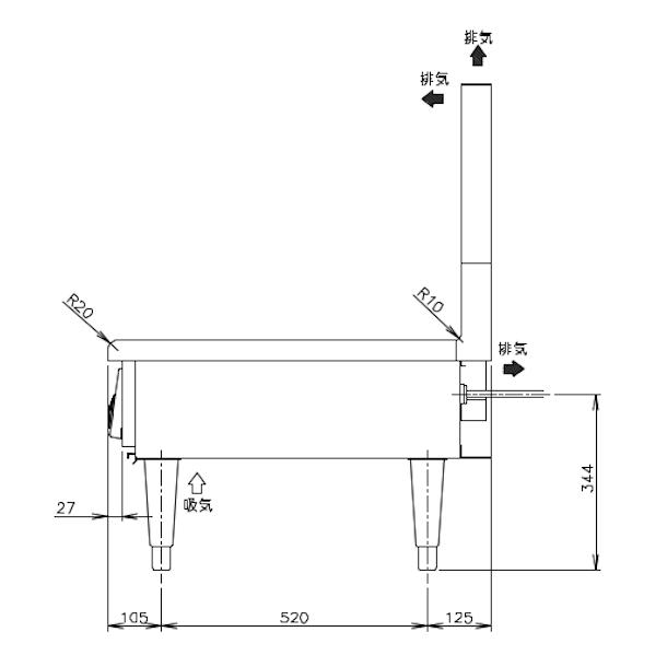 ホシザキ（HOSHIZAKI） 据置き型IHクッキングヒーター HIH-5LDE-1