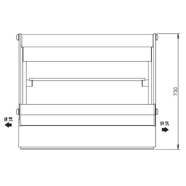 ホシザキ（HOSHIZAKI） 高湿ディスプレイケース HKD-3B1-W ホワイト