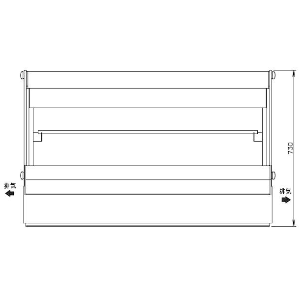 ホシザキ（HOSHIZAKI） 高湿ディスプレイケース HKD-4B1-W ホワイト