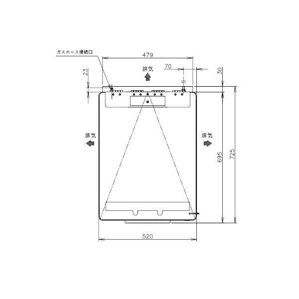 真空包装機 ホシザキ HPS-400B3-G 大容量タイプ  ガス充填仕様 チャンバー内容量 36L (旧型番：HPS-400A3-G)｜cleaveland｜17