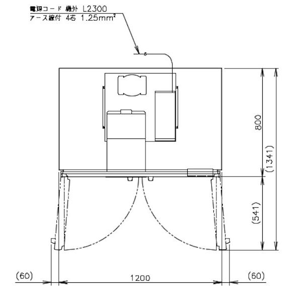 ホシザキ（HOSHIZAKI） 業務用冷蔵庫 HR-120A3-1｜内容積 1049L｜三相 