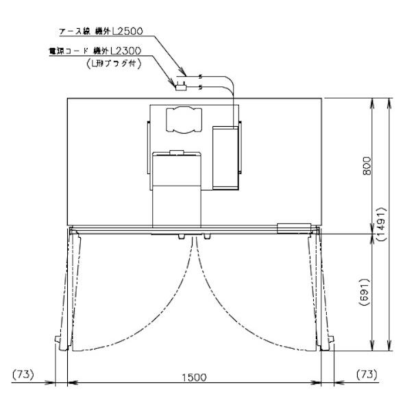 ホシザキ（HOSHIZAKI） 業務用冷蔵庫 HR-150A-1｜内容積 1342L｜単相