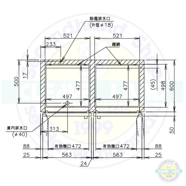 HRF-120LAFT-2 ホシザキ 業務用冷凍冷蔵庫　一定速タイプ　単相100V 業務用冷蔵庫 別料金にて 設置 入替 回収 処分 廃棄 クリーブランド｜cleaveland｜06