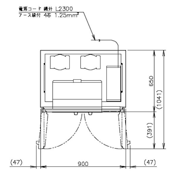 【動確済み】ホシザキ 2020年 業務用 冷凍冷蔵庫 HRF-90AT3 三相 200V 冷蔵424L 冷凍126L 厨房機材 店舗用品 縦型4枚扉 4ドア 大容量 大阪 ホシザキ（HOSHIZAKI） 業務用冷蔵庫 HR-90AT3-1｜内容積 589L｜三相