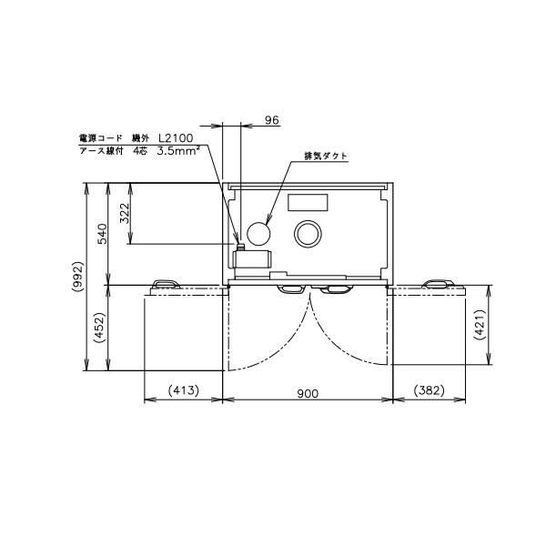 ★中古 食器消毒保管庫 ホシザキ HSB-10SA3-1 2015年 動作確認済 ホシザキ HSB-10SPC3|食器消毒保管庫|食器洗浄機 | 業務用厨房機器