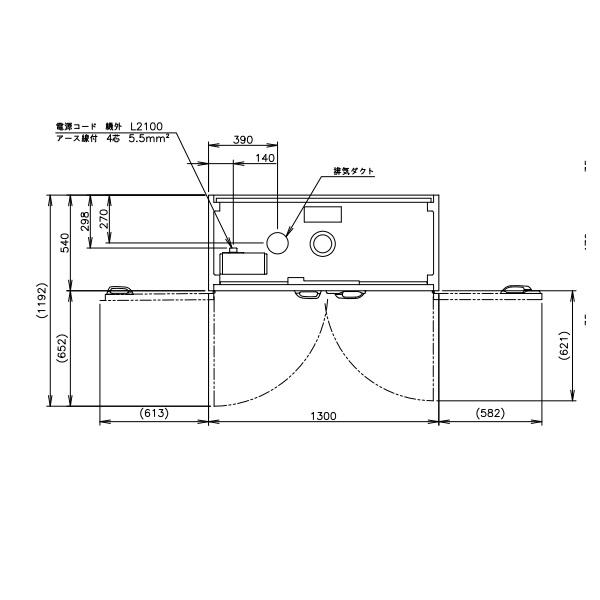 4751【動作美品】HOSHIZAKI◆消毒保管庫◆3相◆200V◆HSB-15SB3◆専用カゴ12個付き ホシザキ（HOSHIZAKI） 消毒保管庫 HSB-15SC3 (旧型式：HSB-15SB3) 3列