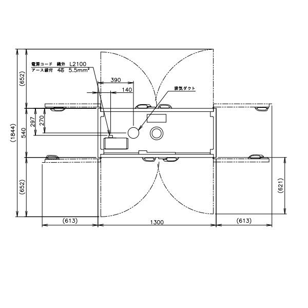 ホシザキ（HOSHIZAKI） 消毒保管庫 HSB-15SPC3 (旧型式：HSB-15SPB3) 3
