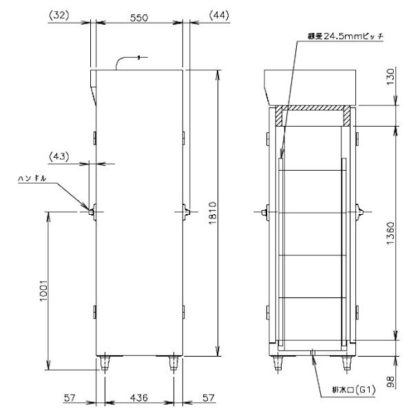 ホシザキ 消毒保管庫 HSB-15SPB3 3列5段15カゴ 両面扉 奥行1列 ホシザキ 消毒保管庫 HSB-15SPB3 3列5段15カゴ 両面扉 奥行1列