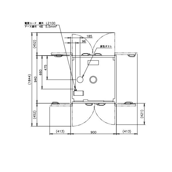 ホシザキ（HOSHIZAKI） 消毒保管庫 HSB-20DPC3 (旧型式：HSB-20DPB3) 4