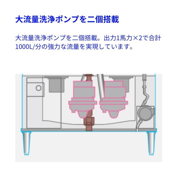 ホシザキ（HOSHIZAKI） JWE-2400CB-R 業務用食器洗浄機 ラックコンベア
