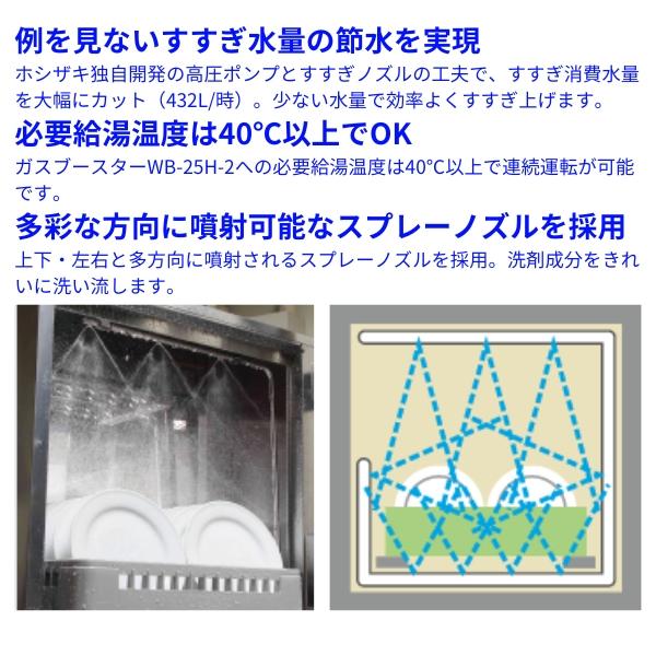 ホシザキ（HOSHIZAKI） JWE-3600CB-R 業務用食器洗浄機 ラックコンベア