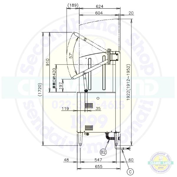 ホシザキ 食器洗浄機 JWE-680C (旧JWE-680B) 50Hz専用/60Hz ホシザキ 食器洗浄機 JWE-680C (旧JWE-680B) 50Hz専用/60Hz