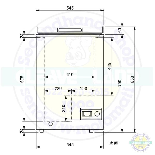 三ツ星貿易 冷凍ストッカー 98L KF-101NF チェスト型 上開き 三ツ星貿易 冷凍ストッカー 98L KF-101NF チェスト型 上開き
