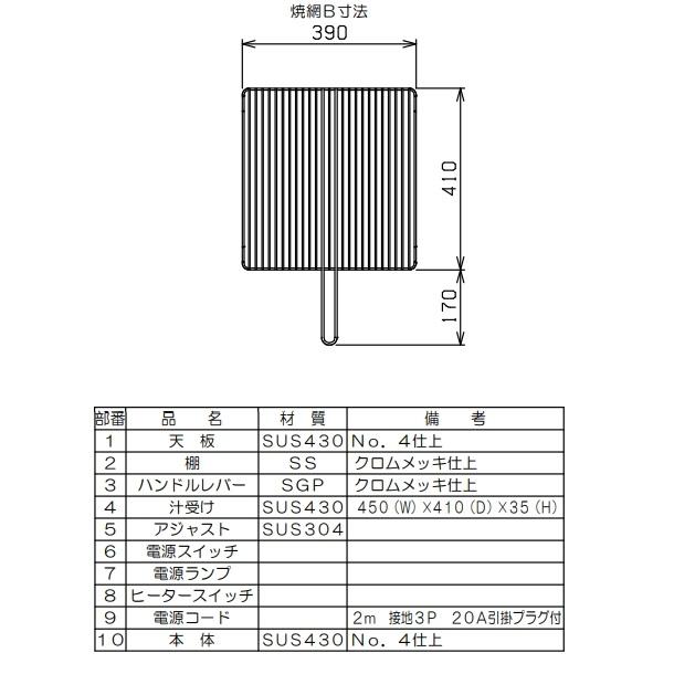 MEK-074U マルゼン 電気上火式焼物器 クリーブランド : mek-074u MEK-074U マルゼン 電気上火式焼物器 クリーブランド : mek-074u