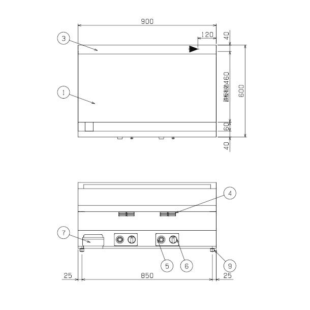 マルゼン（MARUZEN） MGG-096TB グリドル クリーブランド : 厨房機器 