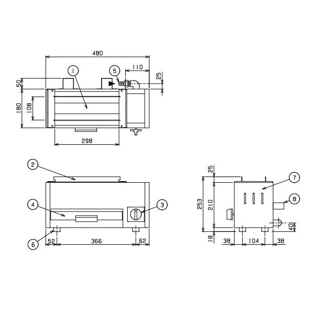 マルゼン(厨房機器) MGK-101B マルゼン 下火式焼物器 《炭焼き マルゼン(厨房機器) MGK-101B マルゼン 下火式焼物器 《炭焼き