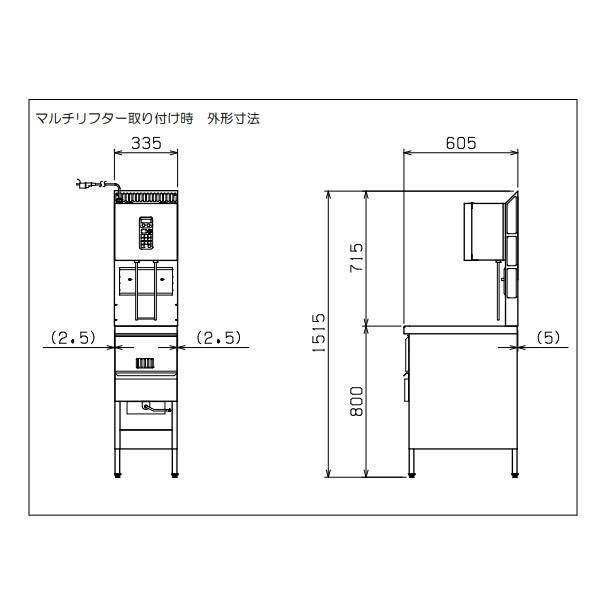 マルゼン（MARUZEN） MLF-G13-1 マルチリフター 13Lフライヤー用 1カゴ
