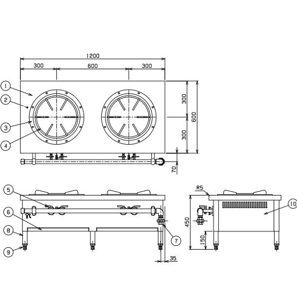 マルゼン（MARUZEN） MLSG-126 スープレンジ スタンダードタイプ 外管