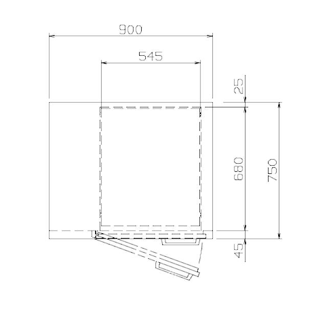 ニッセイ（NISSEI） 台下型遠赤外線温蔵庫 NB-190DE(L) ステンレス扉