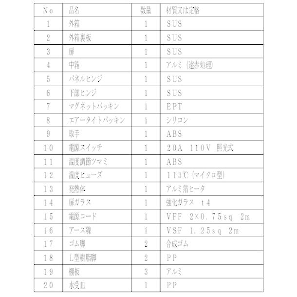 ニッセイ 遠赤外線温蔵庫 NB-4EG アンナカ(ニッセイ) ガラス扉 ニッセイ 遠赤外線温蔵庫 NB-4EG アンナカ(ニッセイ) ガラス扉