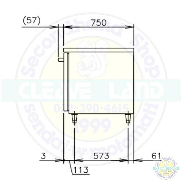 ホシザキ（HOSHIZAKI） RFT-150SDJ-VB 自然冷媒テーブル形冷凍冷蔵庫