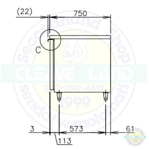 ホシザキ（HOSHIZAKI） RFT-180SDG-1-BK テーブル形冷凍冷蔵庫