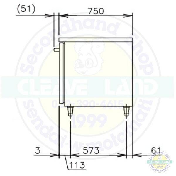 ホシザキ（HOSHIZAKI） RFT-180SDJ-VB 自然冷媒テーブル形冷凍冷蔵庫