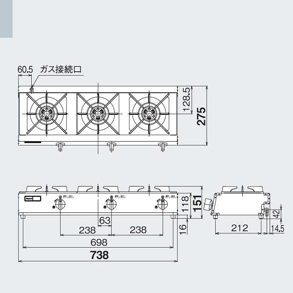 リンナイ（Rinnai） RSB-311A 卓上 ガスコンロ スタンダードタイプ 