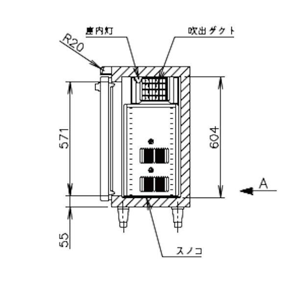 ホシザキ RT-120MTCG テーブル形冷蔵庫 コールドテーブル 内装 ホシザキ RT-120MTCG テーブル形冷蔵庫 コールドテーブル 内装