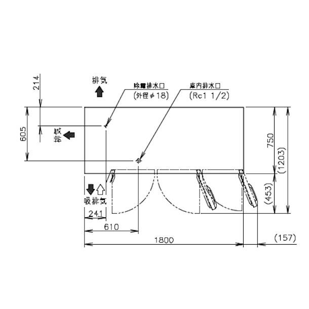 ホシザキ RT-180SDG (新型番:RT-180SDG-1) テーブル形冷蔵庫 ホシザキ RT-180SDG (新型番:RT-180SDG-1) テーブル形冷蔵庫