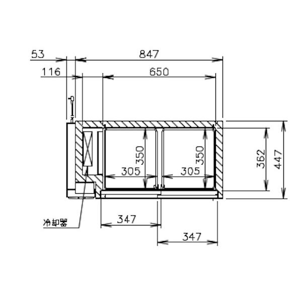 ホシザキ 小形冷蔵ショーケース RTS-90STD 冷蔵ショーケース ホシザキ 小形冷蔵ショーケース RTS-90STD 冷蔵ショーケース