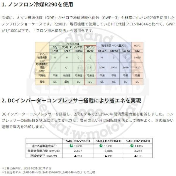 Panasonic（パナソニック） オープンショーケース SAR-CDZ246CH