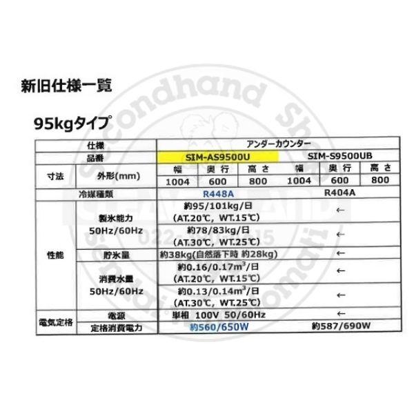 製氷機 パナソニック SIM-AS9500U (旧:SIM-S9500UB) アンダー 製氷機 パナソニック SIM-AS9500U (旧:SIM-S9500UB) アンダー