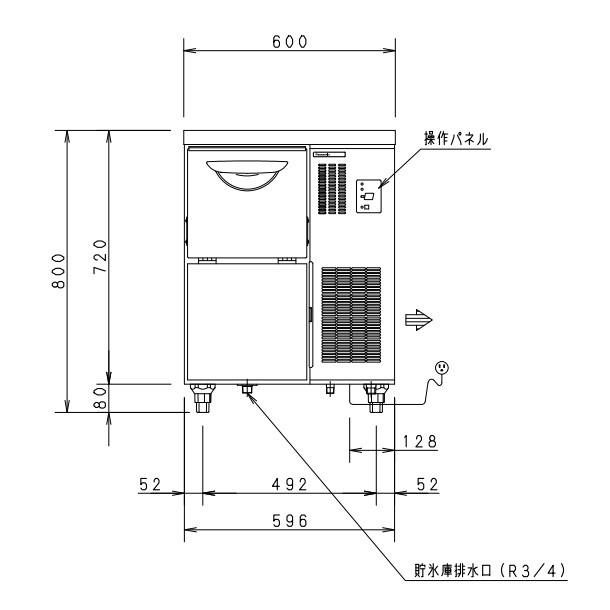 製氷機 パナソニック SIM-C120B チップアイス 1Φ100V : 厨房機器販売