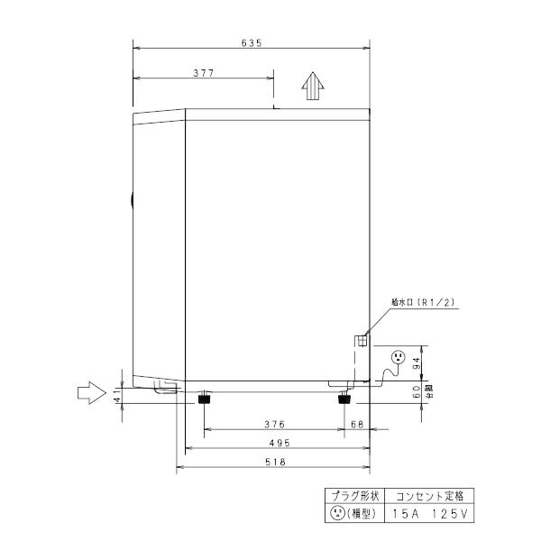 ホシザキ（HOSHIZAKI） SIM-CD125LVGC パナソニック アイス