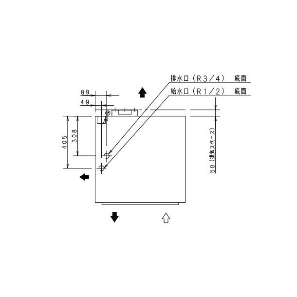 製氷機　パナソニック　SIM-S241VNSB　バーチカルタイプ　3Φ200V　240kgタイプ　セル方式