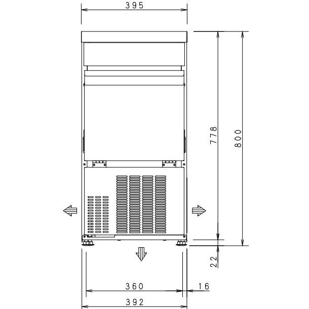 製氷機 パナソニック SIM-AS2500(旧:SIM-S2500B) アンダー 製氷機 パナソニック SIM-AS2500(旧:SIM-S2500B) アンダー