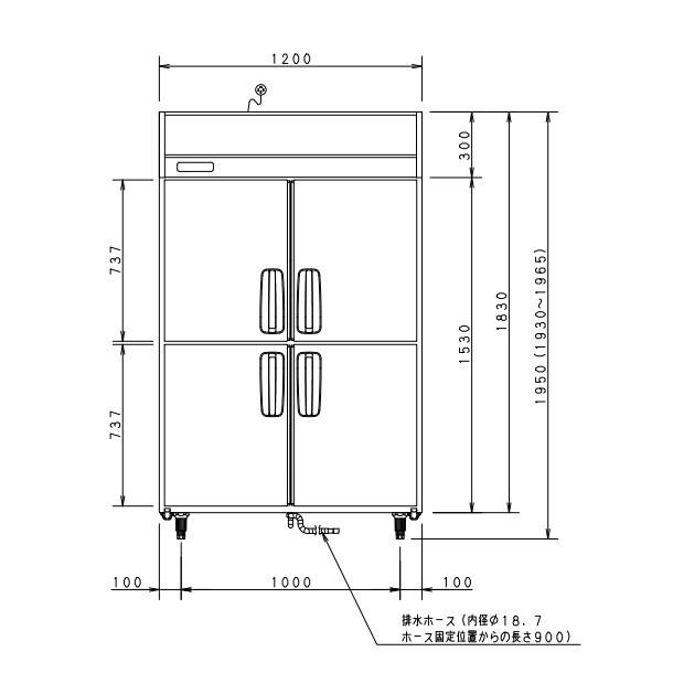 パナソニック SRF-K1283SB 業務用冷凍庫　4ドア　引き取り限定で パナソニック SRF-K1283SB 業務用冷凍庫 4ドア 引き取り限定で