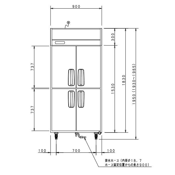 SRF-K961B　パナソニック　縦型冷凍庫　廃棄　設置　回収　入替　別料金にて　1Φ100V　処分　業務用冷凍庫　クリーブランド