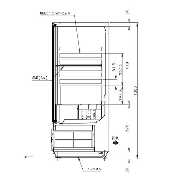 ホシザキ 小形冷蔵ショーケース SSB-63DTL HOSHIZAKI 冷蔵ショー ホシザキ 小形冷蔵ショーケース SSB-63DTL HOSHIZAKI 冷蔵ショー