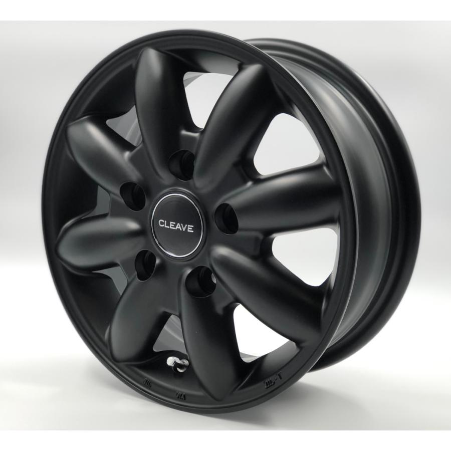 CLEAVE MSV-8 13x5.0J +45 5H-114.3 ラフマットブラック 4本