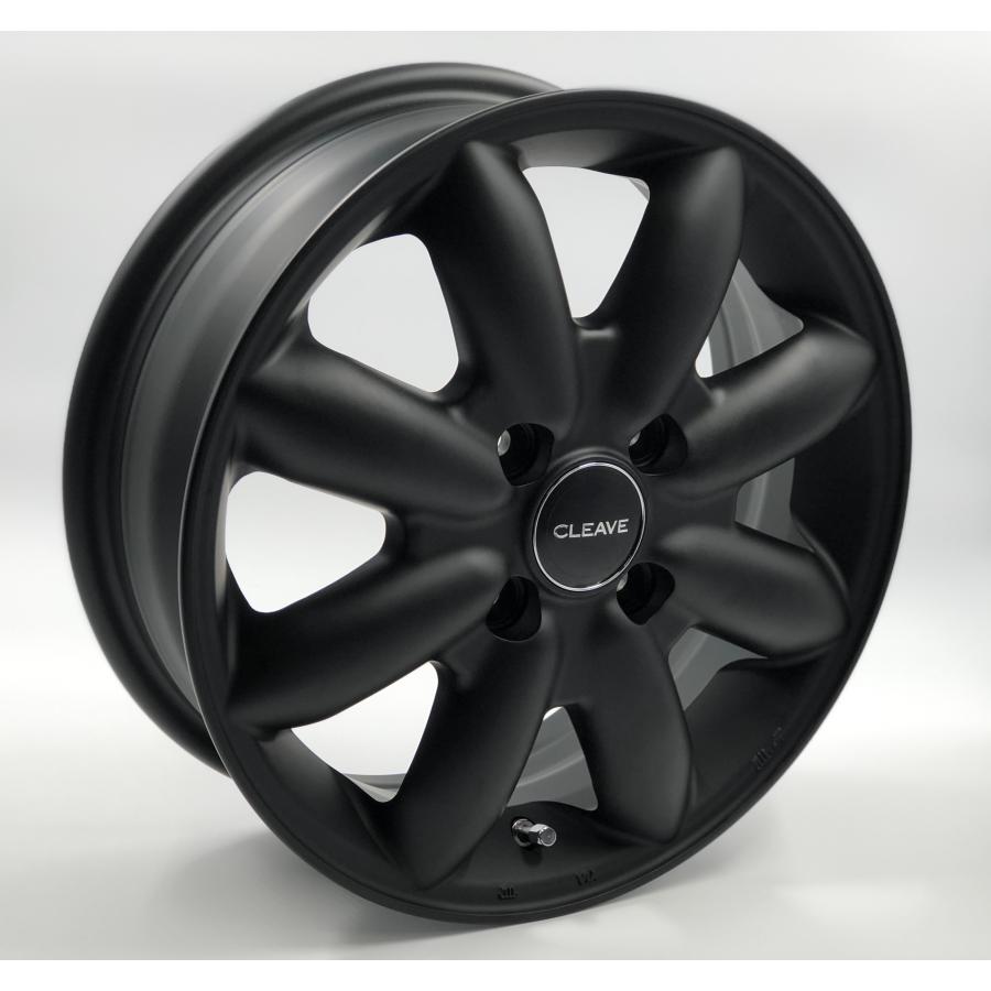 CLEAVE MSV-8 14x5.0 +42 4H-114.3 ラフマットブラック MAXXIS